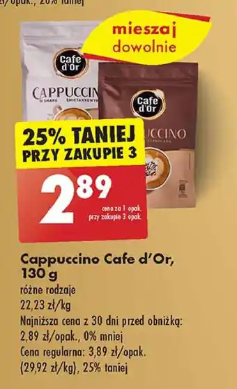 Biedronka Cappuccino czekoladowe oferta