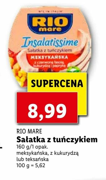 Lidl Sałatka z tuńczykiem oferta