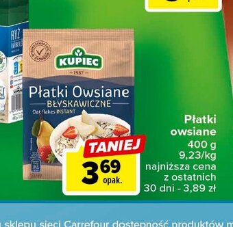 Carrefour Płatki owsiane błyskawiczne oferta