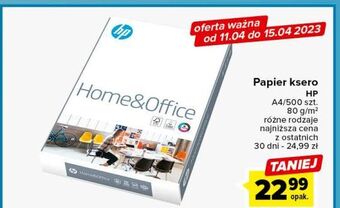 Carrefour Papier ksero a4 hp home & office oferta