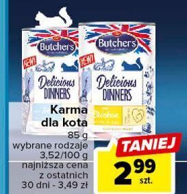 Carrefour Karma dla kota z kurczakiem i indykiem butcher's delicious dinners oferta
