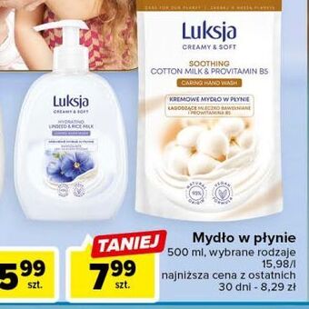 Carrefour Mydło w płynie linseed & rice milk luksja creamy soft oferta