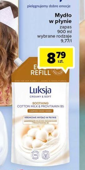 Carrefour Mydło w płynie cotton milk & provitamin b5 luksja creamy soft oferta