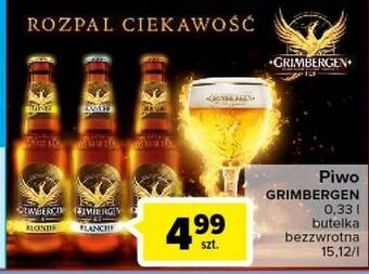 Carrefour Piwo grimbergen blonde oferta