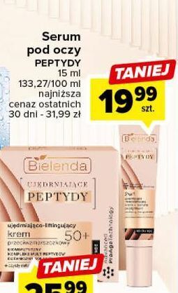 Carrefour Krem-serum pod oczy i na powieki bielenda ujędrniające peptydy oferta