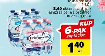 Carrefour Woda niegazowana primavera oferta