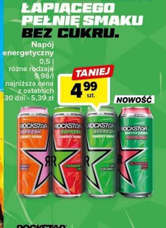 Carrefour Napój energetyczny lime-cucumber rockstar energy drink oferta