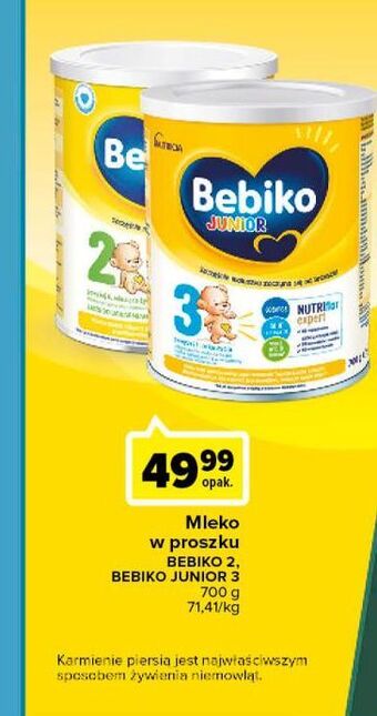 Carrefour Mleko 3 bebiko junior oferta