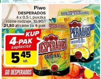 Carrefour Piwo desperados virgin 0.0% oferta
