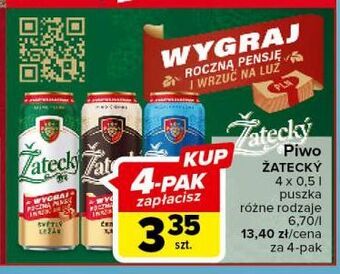Carrefour Piwo zatecky cerny oferta