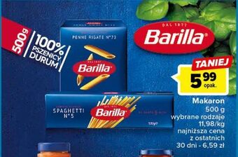Carrefour Makaron penne rigate barilla oferta
