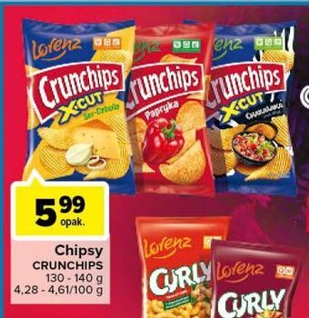 Carrefour Chipsy ser-cebula crunchips x-cut oferta