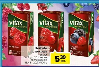 Carrefour Herbata malina vitax inspirations oferta