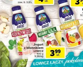 Carrefour Jogurt z błonnikiem jabłko burakiem łowicz 1906 oferta