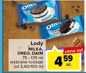 Carrefour Lody z kawałkami ciastek oreo ice cream oferta