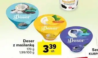 Carrefour Deser z maślanką muffinka jagodowa mlekpol oferta