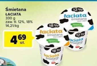 Carrefour Śmietana 18 % łaciata oferta