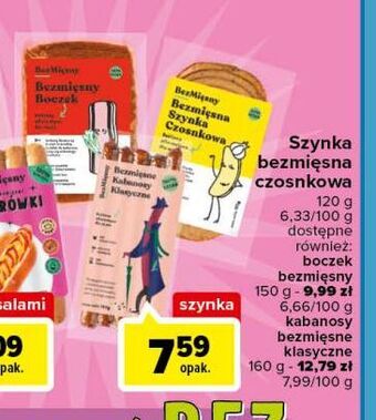 Carrefour Bezmięsna szynka czosnkowa bezmięsny oferta