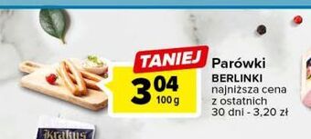 Carrefour Parówki classic morliny berlinki oferta