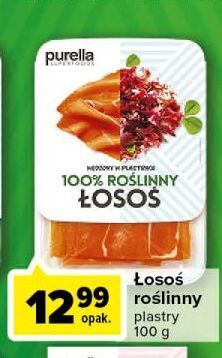 Carrefour Łosoś roślinny wędzony plastry purella superfoods oferta