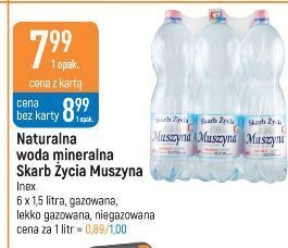 E.Leclerc Woda gazowana muszyna skarb życia oferta
