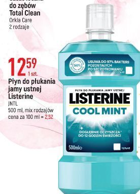 E.Leclerc Płyn do płukania ust listerine cool mint oferta