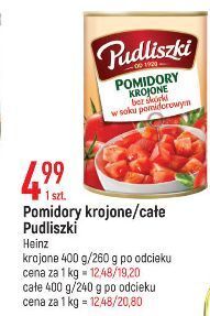E.Leclerc Pomidory całe bez skórki w soku pomidorowym pudliszki oferta