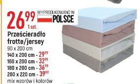 E.Leclerc Prześcieradło jersey 160 x 200 cm oferta