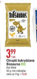 E.Leclerc Chrupki kukurydziane bezglutenowe ser biosaurus oferta