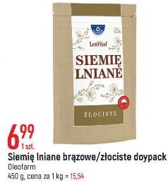 E.Leclerc Siemię lniane brązowe oleofarm oferta