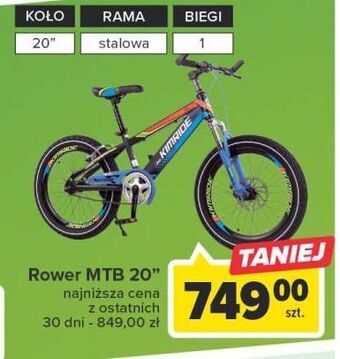 Carrefour Rower mtb 20 oferta