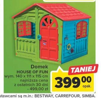 Carrefour Domek house of fun 140 x 111 115 cm palplay oferta