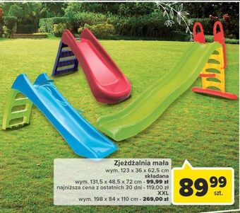 Carrefour Zjeżdżalnia składana 131.5 x 48.5 72 cm oferta