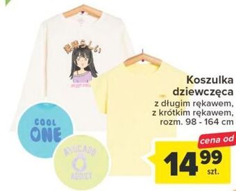 Carrefour Koszulka dziewczęca 98-164 cm oferta
