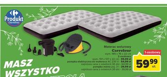 Carrefour Materac 2-osobowy 191 x 137 22 cm carrefour oferta
