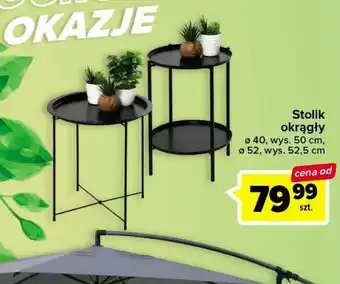 Carrefour Stolik okrągły 40 cm oferta