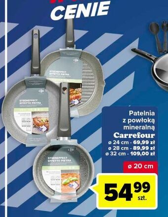 Carrefour Patelnia z powłoką mineralną 32 cm carrefour oferta