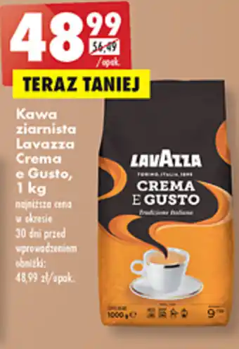 Biedronka Lavazza Kawa ziarnista Crema e Gusto 1kg oferta