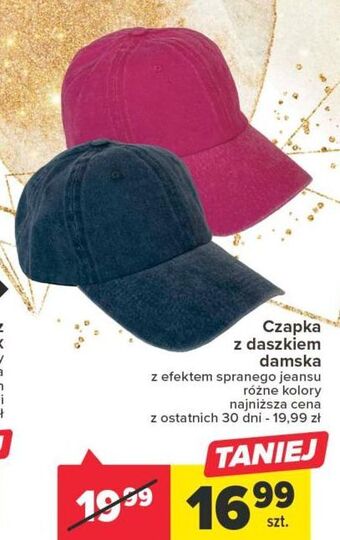 Carrefour Czapka z daszkiem damska oferta