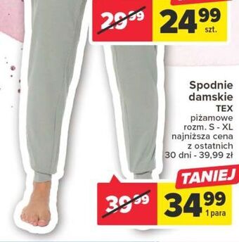 Carrefour Spodnie damskie rozm. s-xl tex oferta