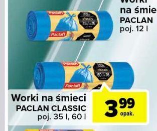 Worki na śmieci 60 l paclan