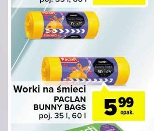 Carrefour Worki na śmieci 35 l paclan oferta
