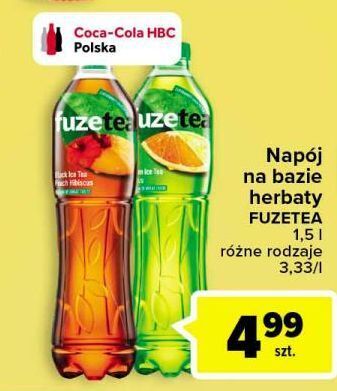 Carrefour Herbata mrożona black peach hibiscus fuzetea oferta