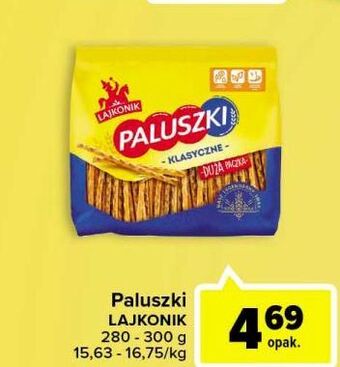 Carrefour Paluszki słone lajkonik oferta