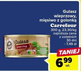 Carrefour Gulasz wieprzowy carrefour oferta
