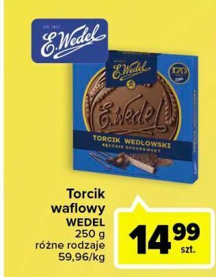 Carrefour Torcik waflowy e. wedel wedlowski oferta