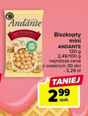 Carrefour Biszkopty mini andante oferta