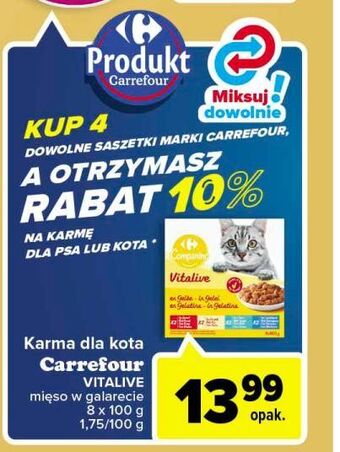 Carrefour Karma dla kota vitalive carrefour companino oferta