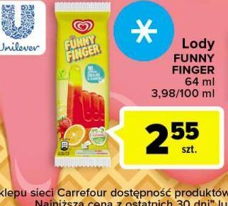 Carrefour Lód algida funny finger oferta