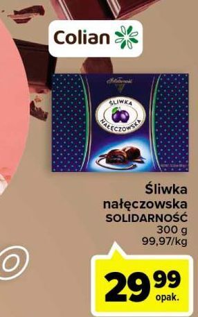 Carrefour Bombonierka solidarność śliwka nałęczowska oferta